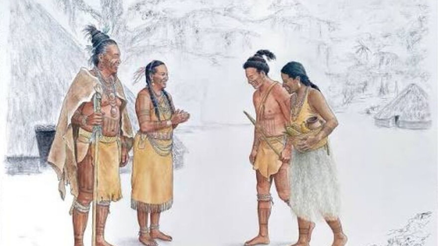 Illustration by artist Bobby C. Martin as part of the Visualizing Indigenous Florida exhibition