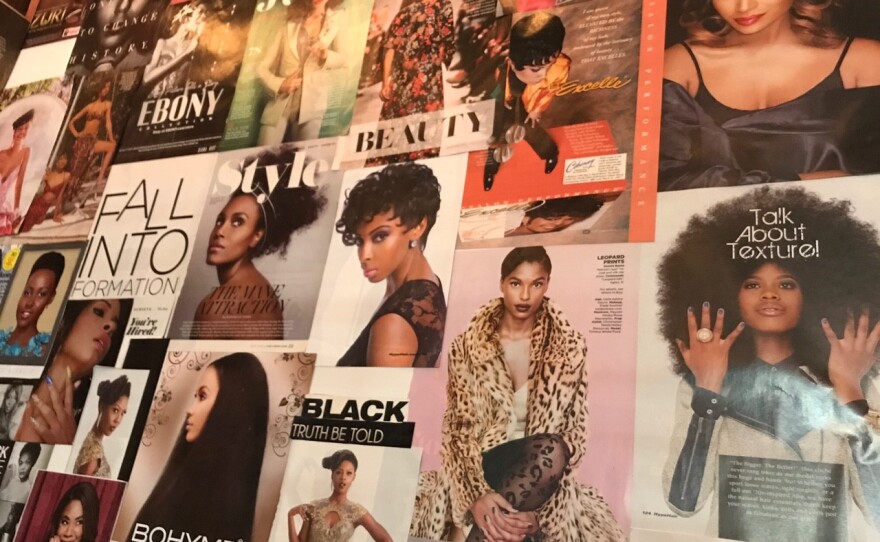 The Vibe Affirmation Wall celebrates the beauty of Black women.