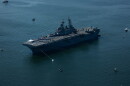 USS Kearsarge (transits the Hudson River for the Parade of Sail during the International Naval Review 250 in New York City.