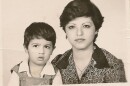 Roben Farzad and his mother in their 1978 visa photo