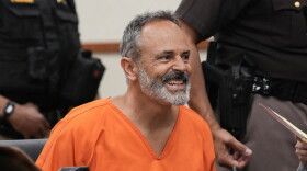 Former Kentucky Gov. Matt Bevin wearing a Louisville Metro Department of Corrections jumpsuit during a court hearing Friday, Sept. 4, 2026.