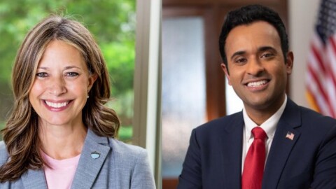 Amy Acton and Vivek Ramaswamy