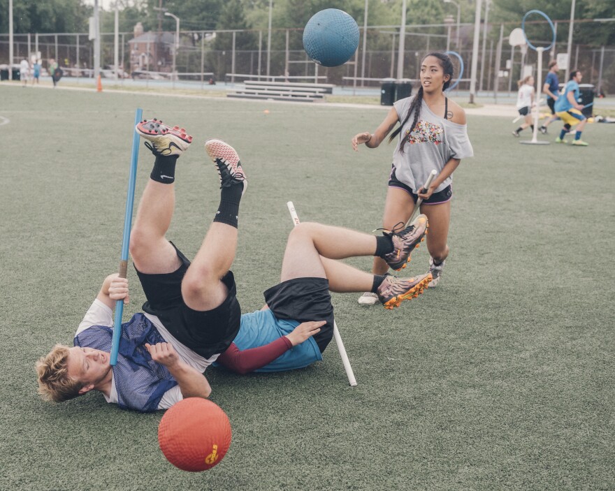 Quidditch matches can get rough, which is why when US Quidditch adapted rules for high school and middle school teams, it banned tackling.