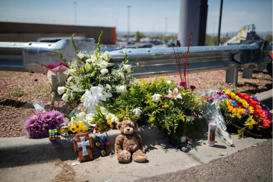  A memorial at the Walmart where a gunman opened fire on shoppers on Aug. 4, 2019, in El Paso. Federal prosecutors won’t pursue the death penalty against the alleged gunman, who could still face a death sentence in a separate state case. 