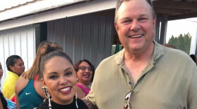 Briana Lamb and Senator Jon Tester