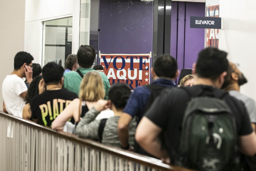 Some Texans are concerned about the safety of being forced to vote in person during the coronavirus pandemic. 