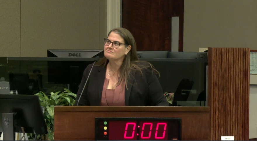 Orange County Zoning Division Manager Jennifer Moreau spoke with county commissioners about some of the anticipated changes from a still-pending Orange Code on May 6, 2025.