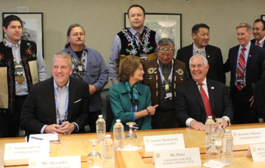 U.S. Secretary of State Rex Tillerson is in Alaska for the meeting of the Arctic Council. (Photo by Rachel Waldholz/Alaska’s Energy Desk)