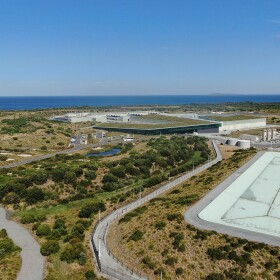 The Victorian Desalination Plant in Dalyston, Australia.