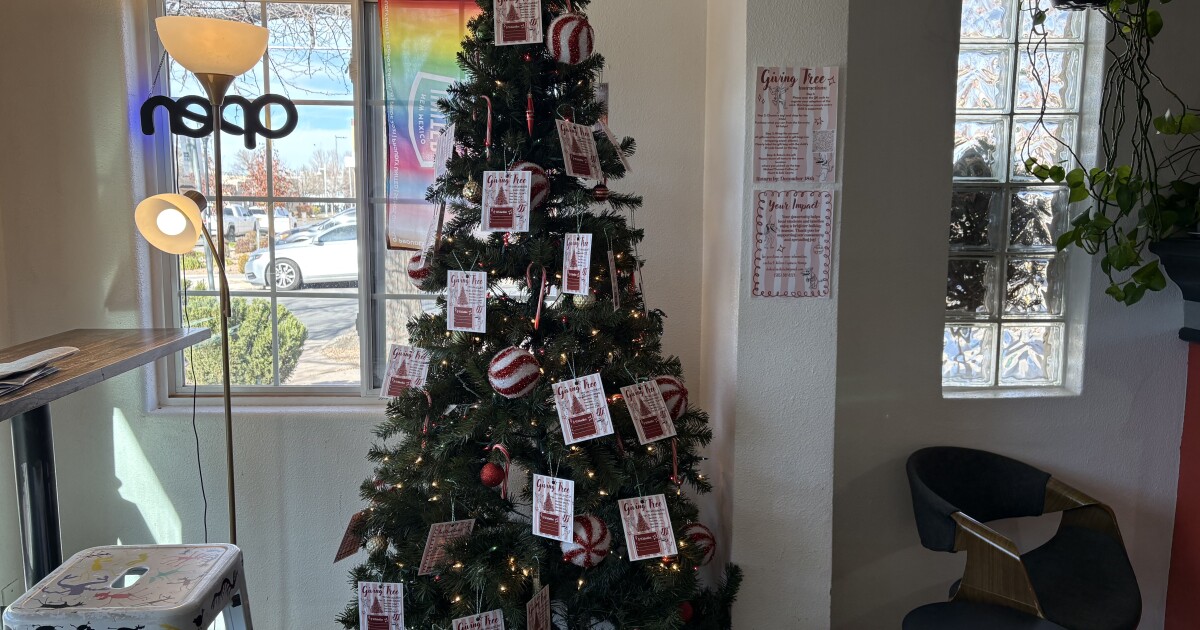 Giving Trees around Albuquerque allow the community to give to children in need