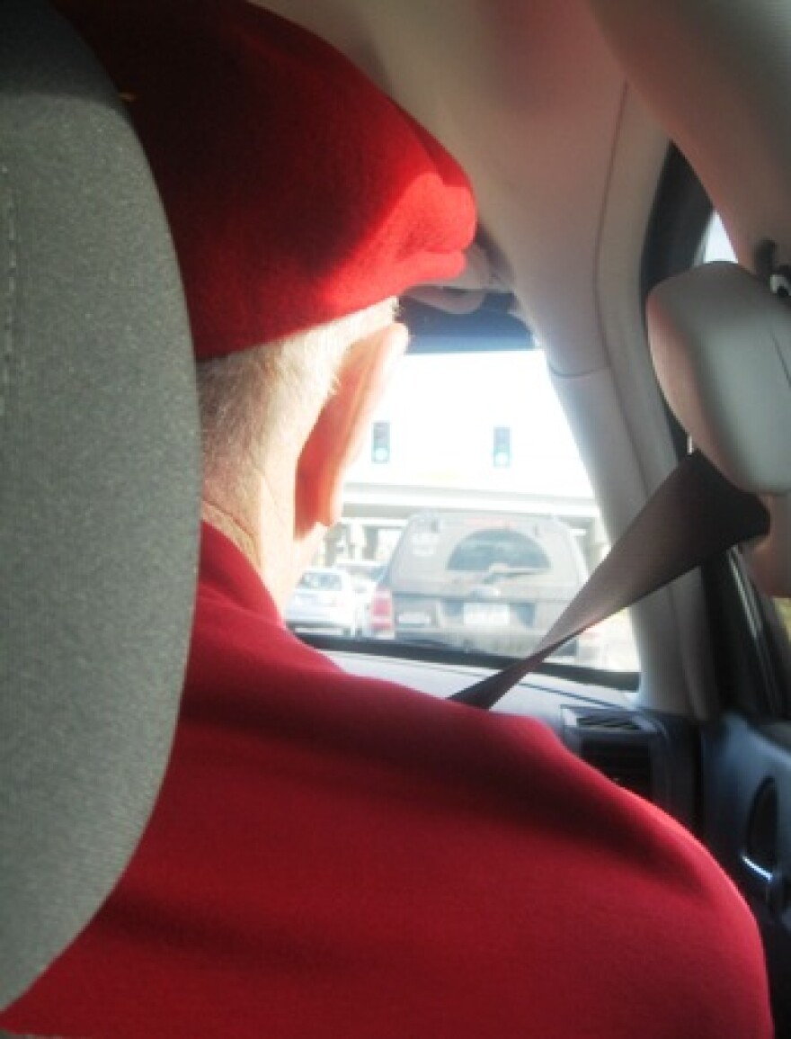 Secret Santa is off to another stop on a recent \"sleigh ride.\"