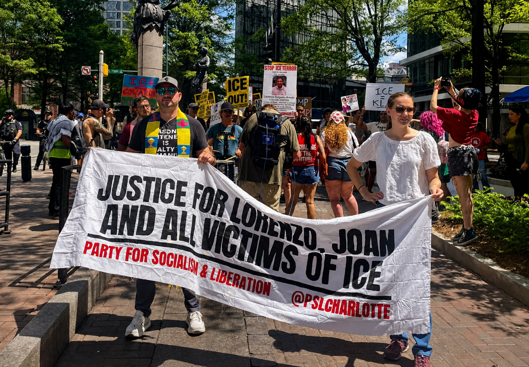 Charlotte protesters march against ICE after three deaths linked to ...