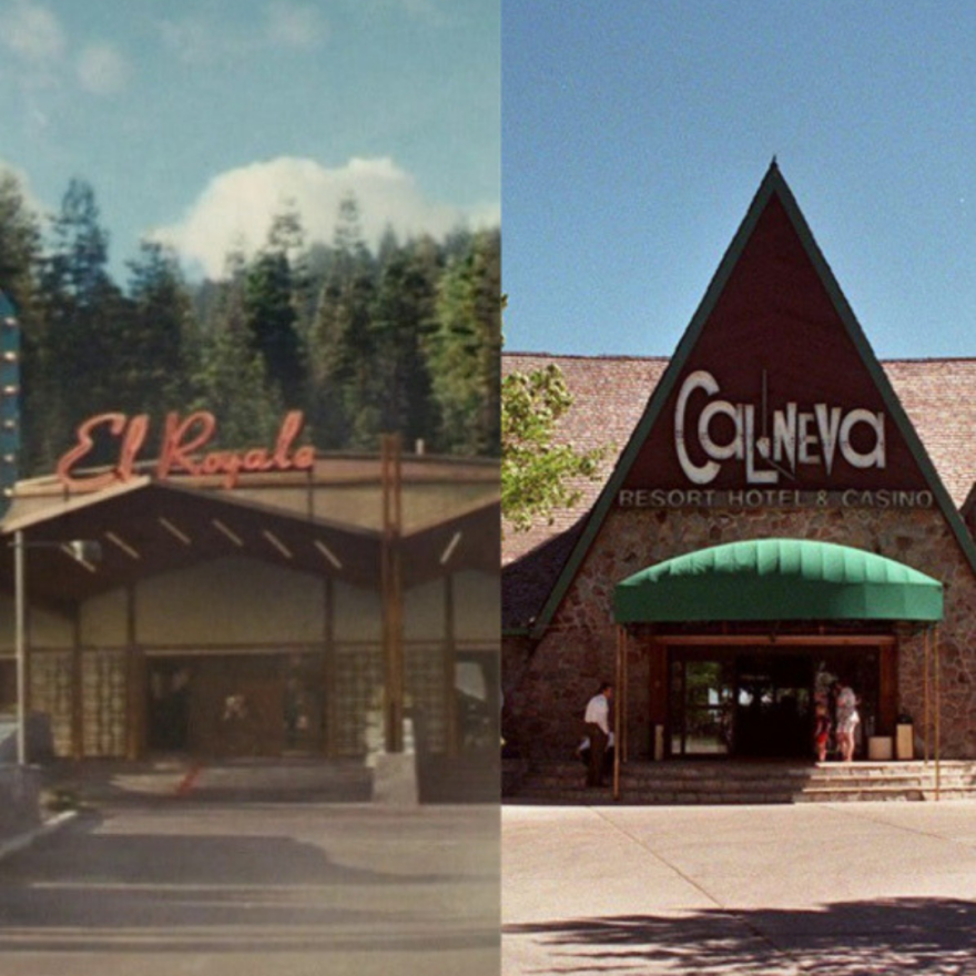 A photo of the two hotel lodges side by side.