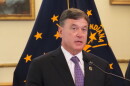 Indiana Attorney General Todd Rokita speaks at a news conference on Tuesday, Sept. 15, 2026.