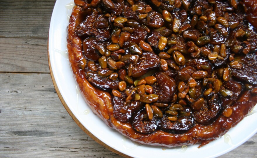 Fig-Pistachio Tarte Tatin