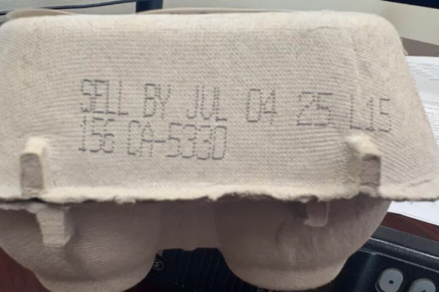 Recalled organic and cage-free brown eggs distributed by August Egg Company have the plant code number P-6562 or CA5330 printed on their carton or packaging.