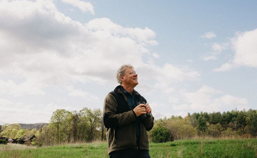 Author and Ornithologist David Sibley, in natural habitat