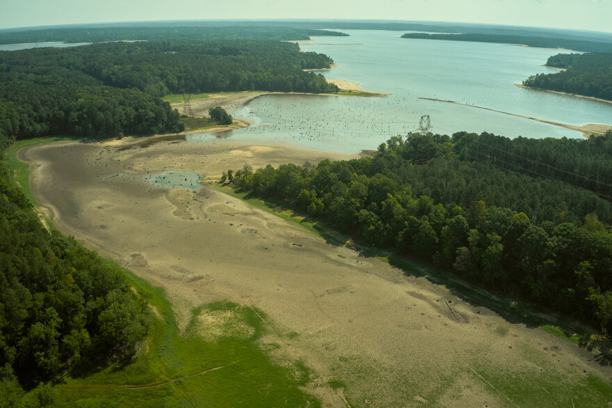 A birds eye view of Jordan Lake
