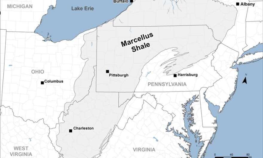 Marcellus shale deposit