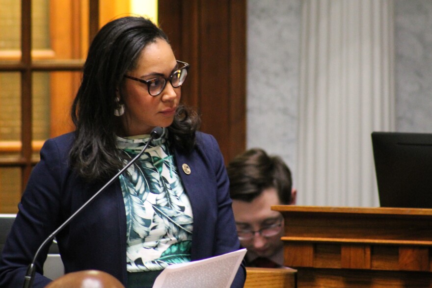 Sen. Andrea Hunley (D-Indianapolis) said paid family medical leave is necessary for teachers, but they should receive more than 20 days worth.