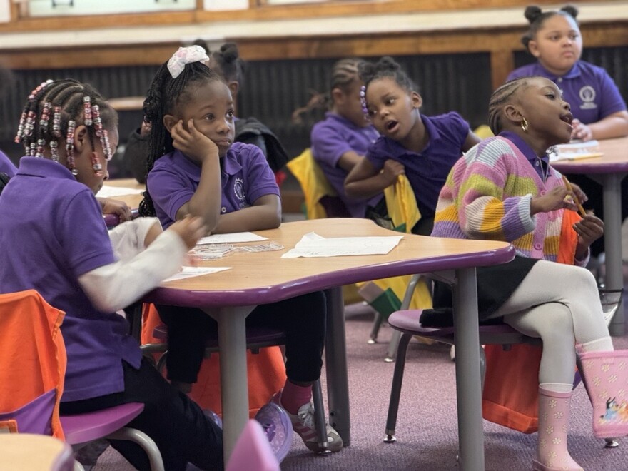 A classroom at Innova Girls Academy. The all girls charter school places an emphasis on STEAM learning.
