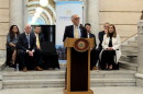 Daniel J. Myers, president of Misericordia, announces plans to establish a law school.