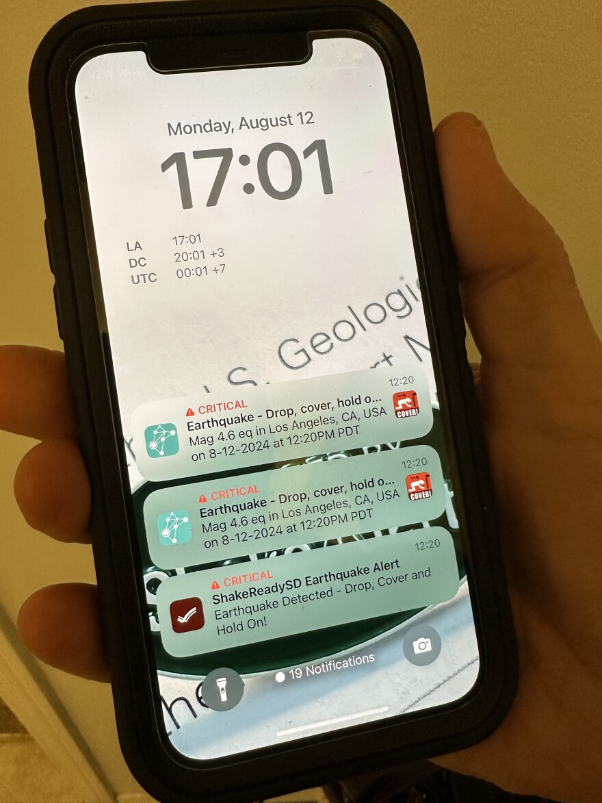 ShakeAlert sent texts to Californians to warn them about an M4.6 earthquake on Aug. 12, 2024.