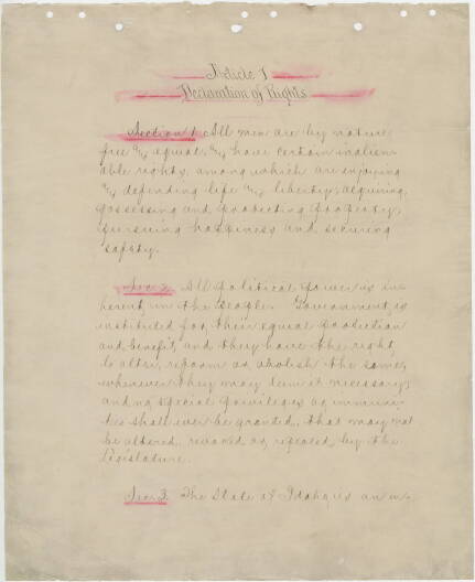 Constitution of the State of Idaho