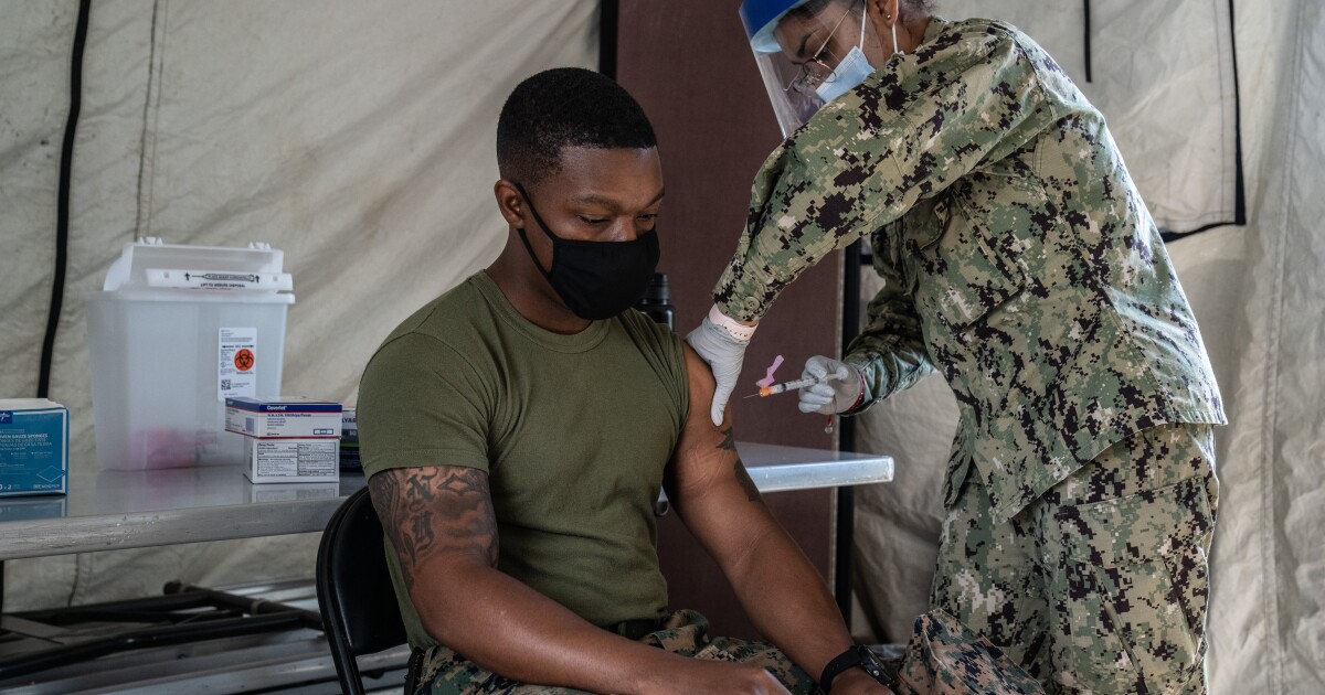 Soldiers opposing the military's vaccine mandate file a lawsuit in federal