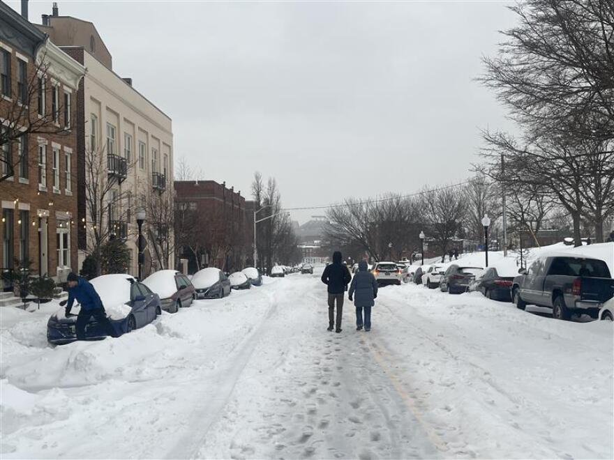 Warren Avenue looking towards M&T Bank Stadium in Federal Hill on Sunday, January 25, 2026.