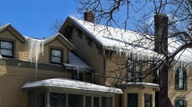 Icicles hang from a home in Hudson, Ohio on Jan 15, 2025. Photo taken by Andrew Meyer