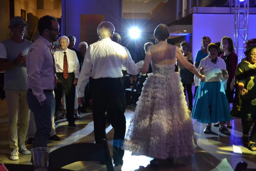 seniors do a dance called the stroll at the senior prom