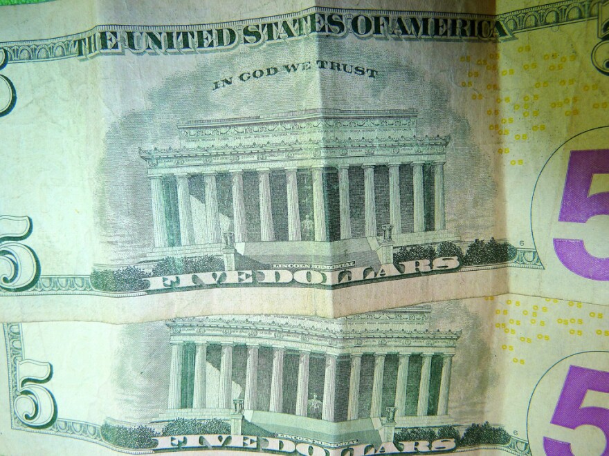 Five dollar bill photo