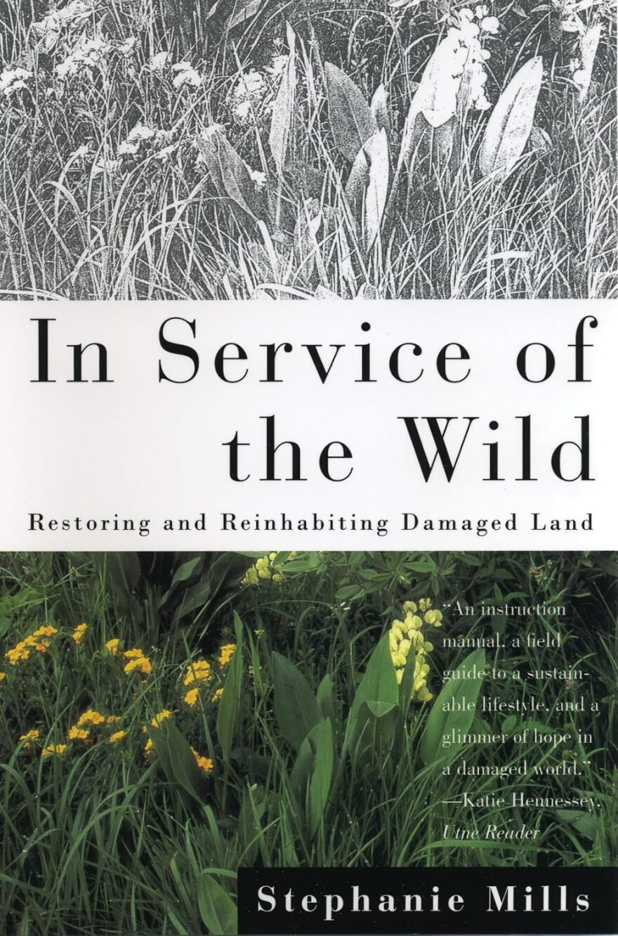 a book cover with praire and it says "in service of the wild"