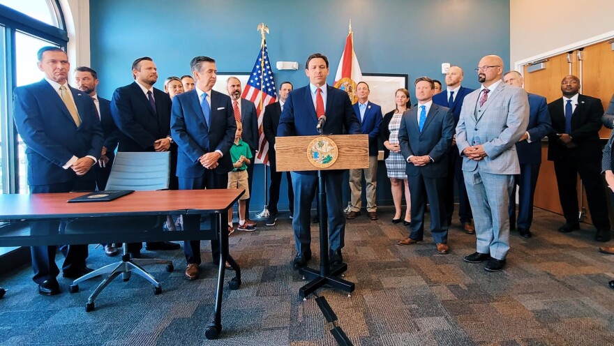  Gov. DeSantis signs property insurance reform measure, SB 76, into law following a roundtable discussion in Sarasota