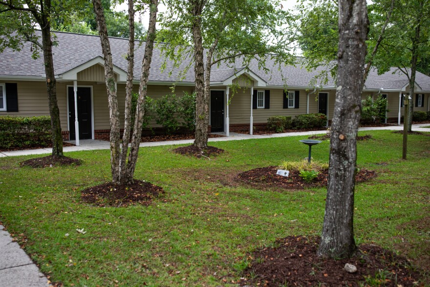 The newly renovated Driftwood Apartments in Wilmington, North Carolina on June 25, 2024. The apartments offer private living spaces for those with disabilities who have been experiencing homelessness.