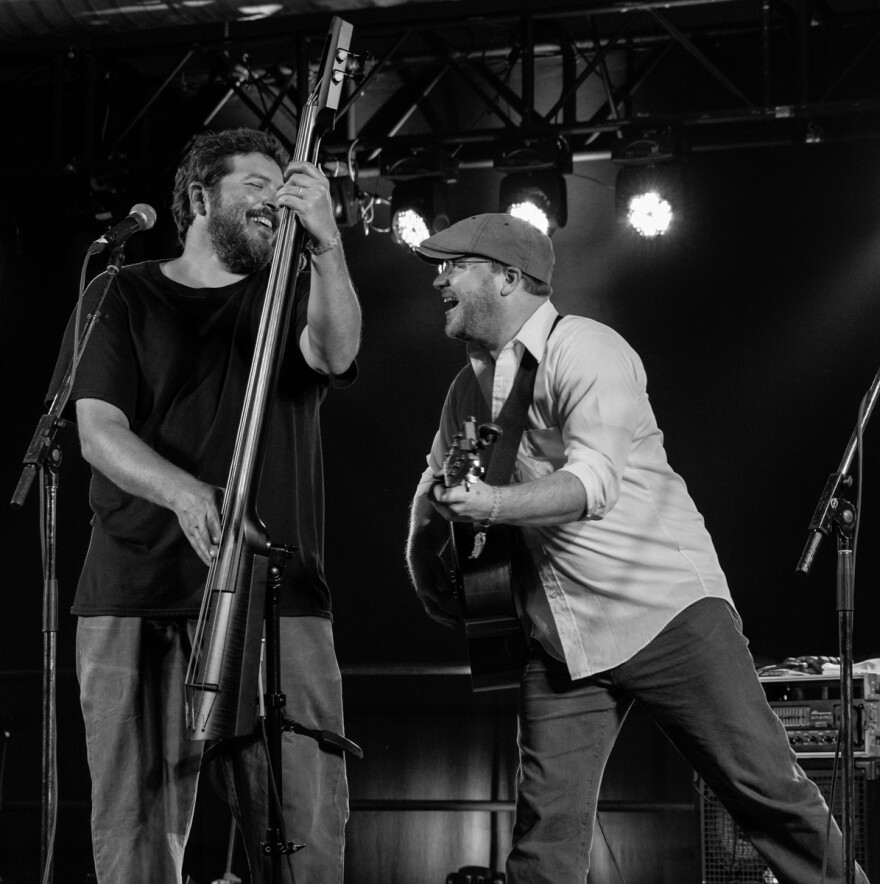 HillBenders bassist Gary Rea with guitarist Jim Rea.