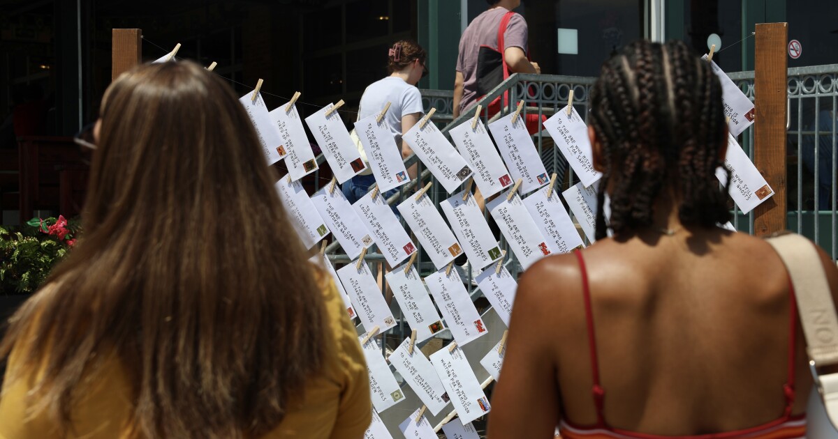 This Kansas City artist offers handwritten letters to encourage people to slow down and connect