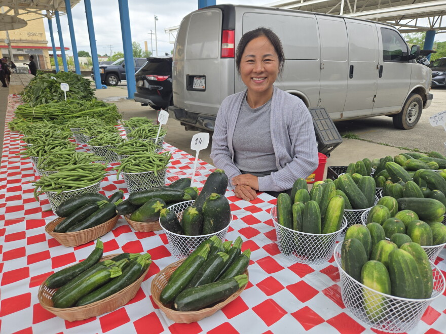 Milwaukee area farmer Jenny Yang — and other farmers from the Fondy Farmers' Market, donated 466 pounts of vegetables to Veggie Chop Shop one Sunday.