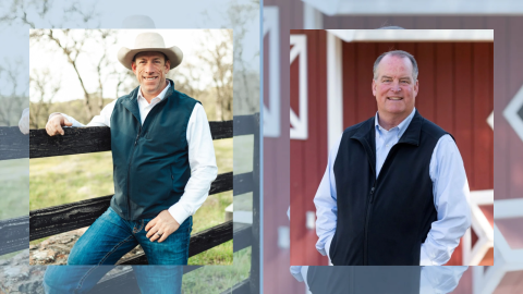 Dom Belza (left) and Jamie Johannson (right), candidates for California's 3rd Assembly District.