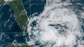radar image of Hurricane Isaías
