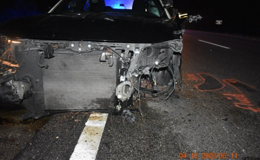 A Florida Highway Patrol trooper was seriously injured by debris after another driver hit his parked patrol vehicle along I-75 Sunday morning. The driver, Jonathan Munas, 32, of Sarasota, was charged with driving under the influence.