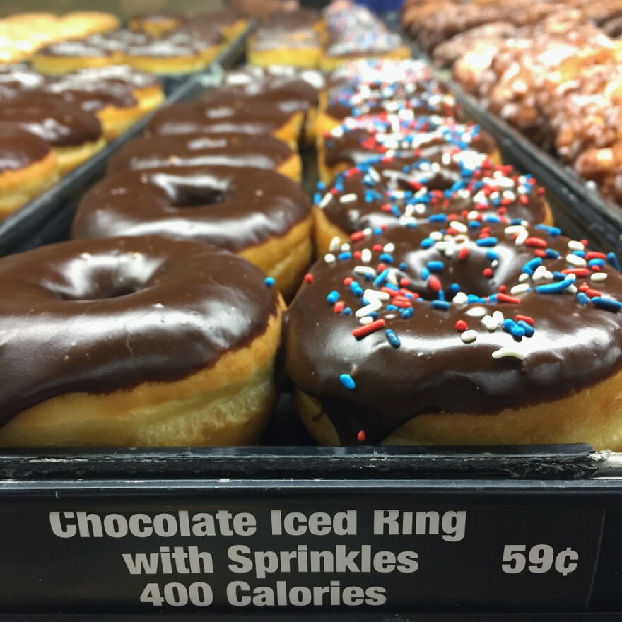 File photo: Calorie counts are now national law.
