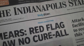 The front cover of the Indianapolis Star, one of the Indiana newspapers owned by Gannett.