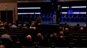 Local law enforcement in Forsyth County held a service to honor the legacy of fallen officers. Photo courtesy city of Winston-Salem.