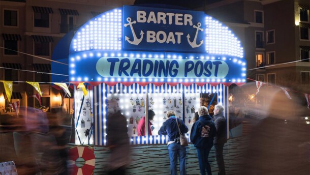 The Barter Boat Trading Post, a traveling art project.