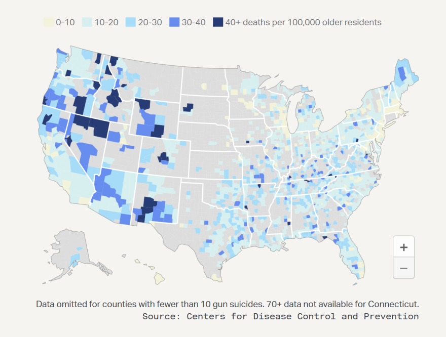 Gun Suicides (Age 70+)