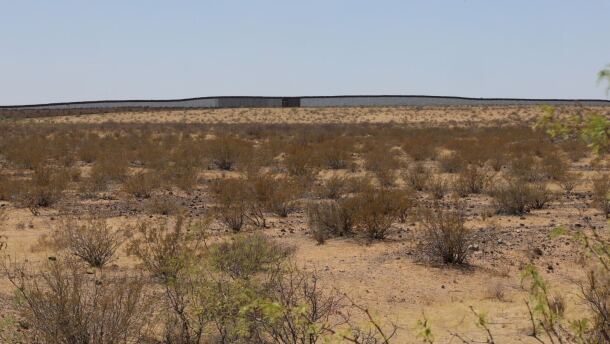 The New Mexico Office of the State Engineer on Aug. 4, 2026, announced it was threatening to revoke well drillers’ licenses for companies that provided water to the U.S. Customs and Border Protection agency for ongoing construction of the border wall in New Mexico, pictured above near Columbus in May 2025.