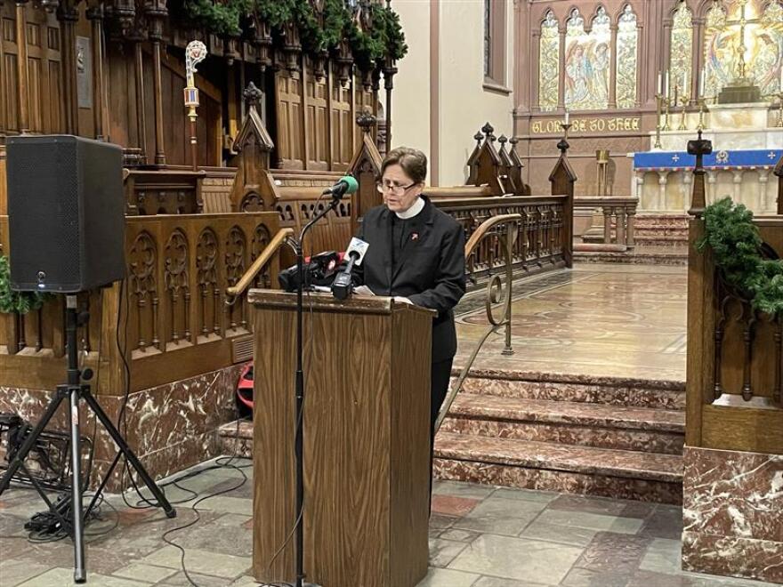 Rev. Rebecca Barnes is the dean at St. Paul's Episcopal Cathedral in Buffalo. She was one of the local clergy who visited both Erie County jails for the project.