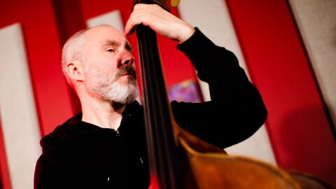 Reid Anderson of The Bad Plus performs in the KNKX studios.